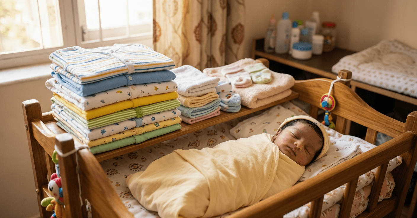 How Many Jablas Does a Newborn Need? A Practical Indian Parent's Checklist - Milou - Care. The Swiss Way