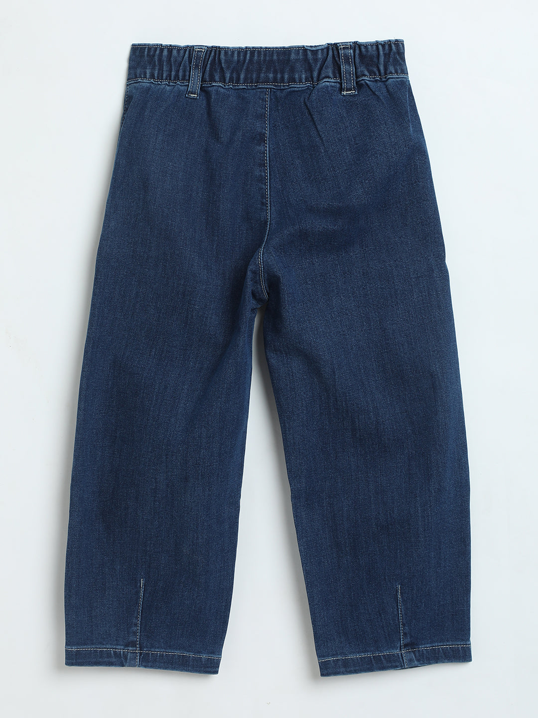 Milou Girls Straight-Leg Denim Pants Blue