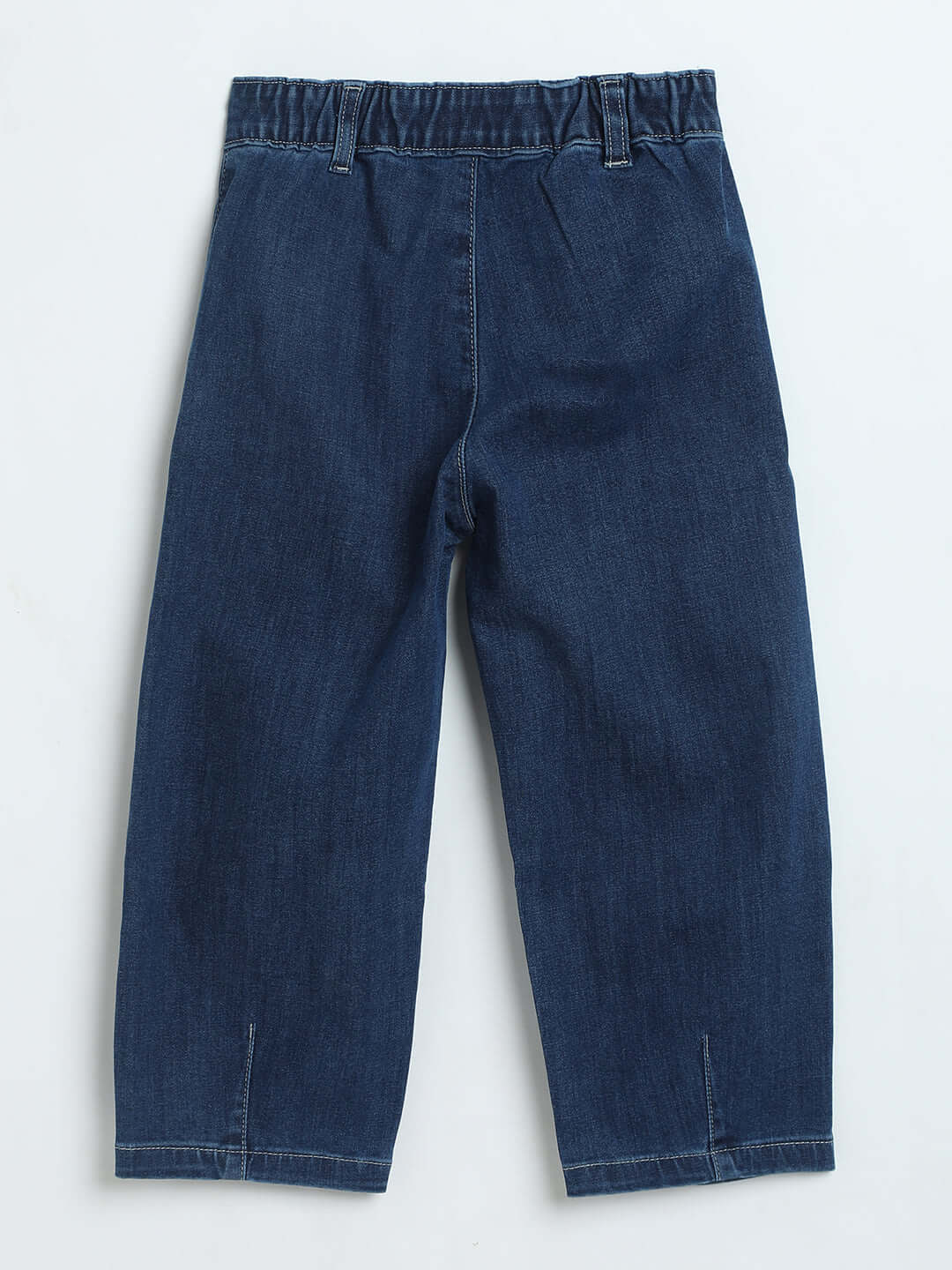 Milou Girls Straight-Leg Denim Pants Blue