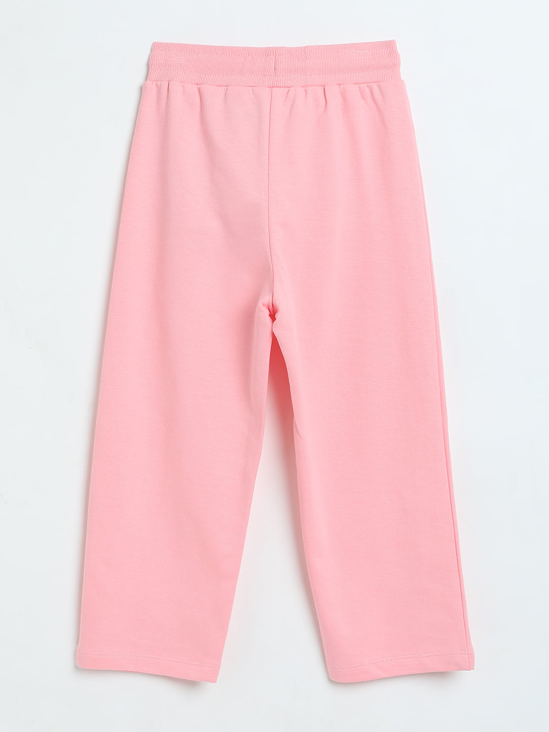 Milou Girls Pink Loopknit Trousers