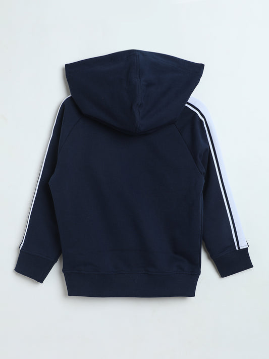 Milou Boys Sweatshirt Navy Blue Striped