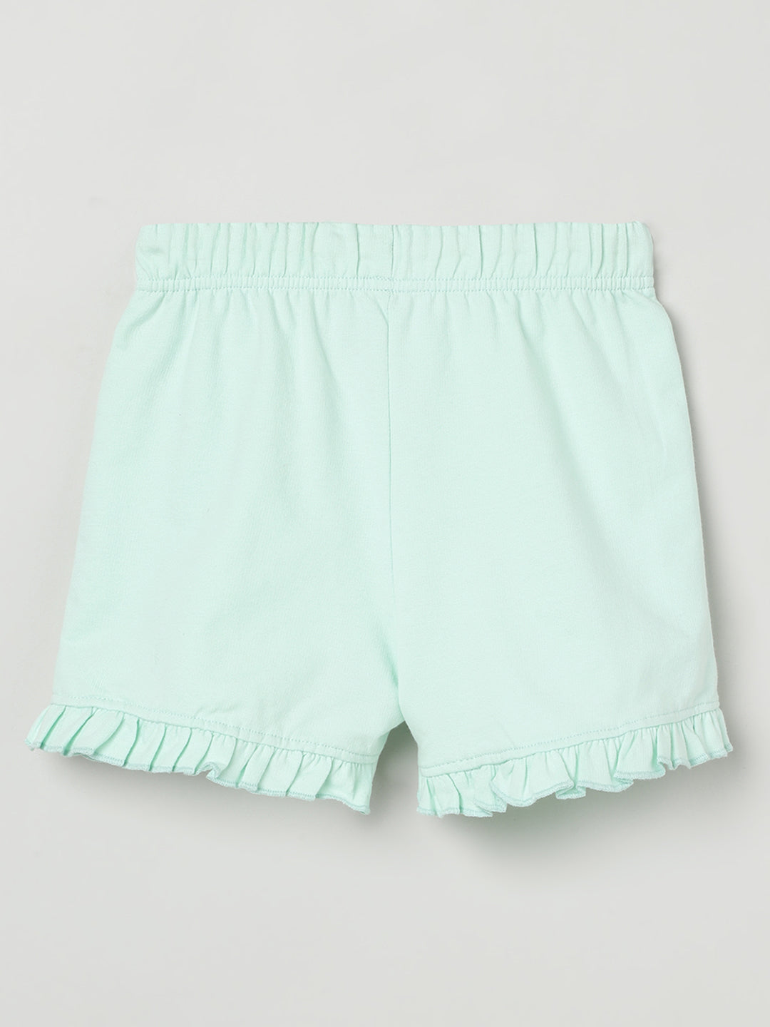 Milou Girls Knit Shorts Mint Green
