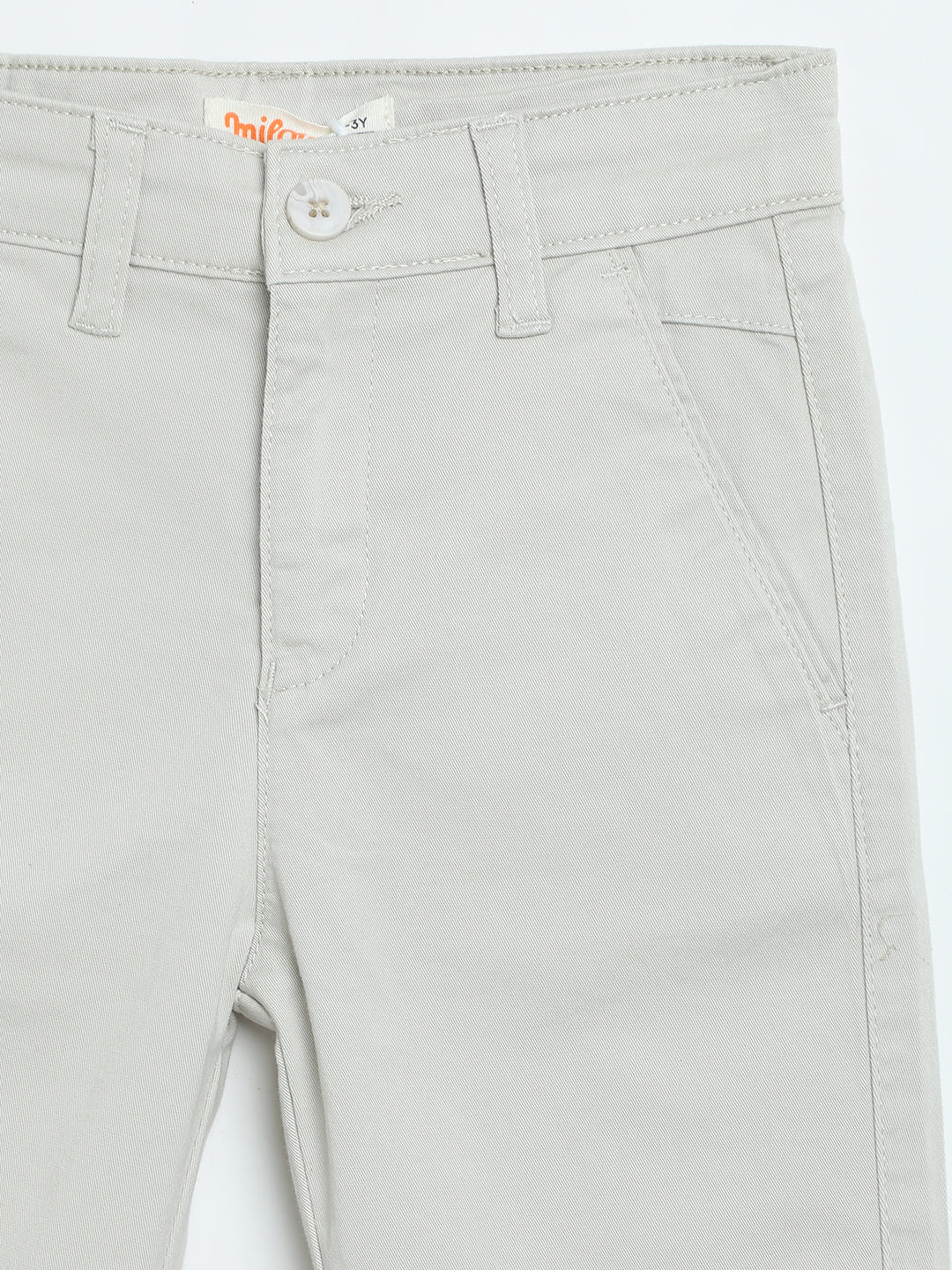Milou Boys Off White Woven Linen Trousers