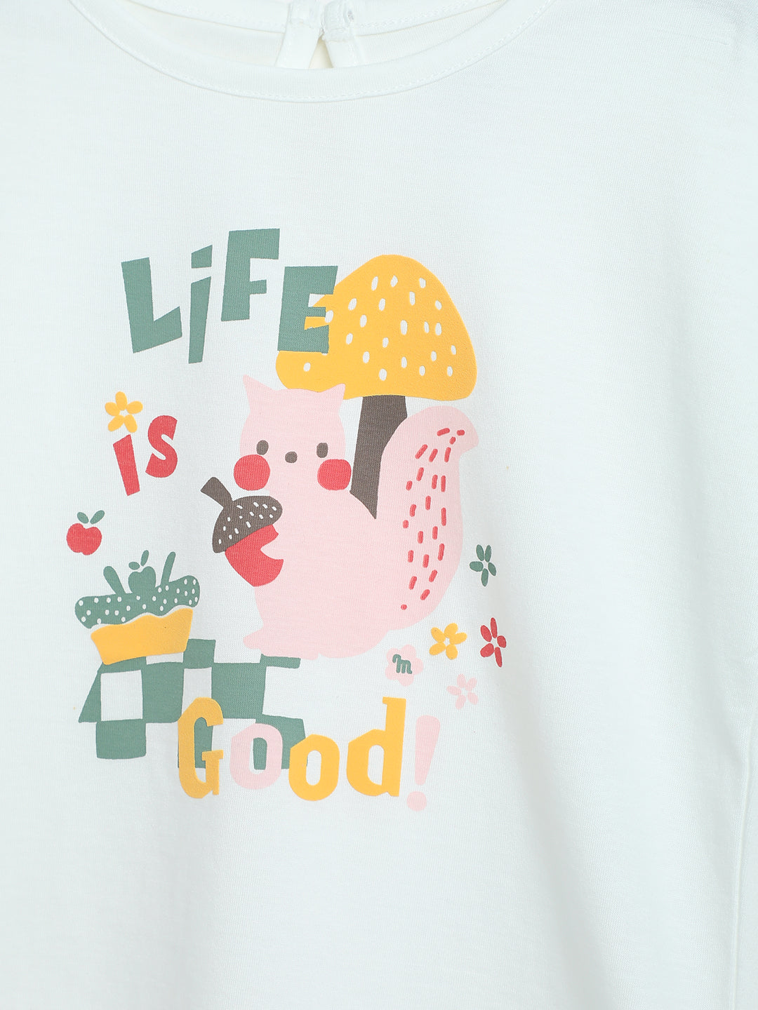 Milou Girls Graphic T-Shirt White