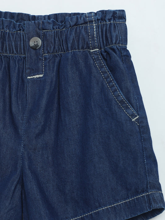 Milou Girls Midnight Blue Denim Shorts