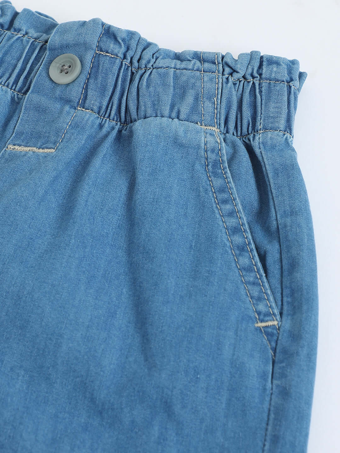 Milou Girls Light Blue Denim Shorts