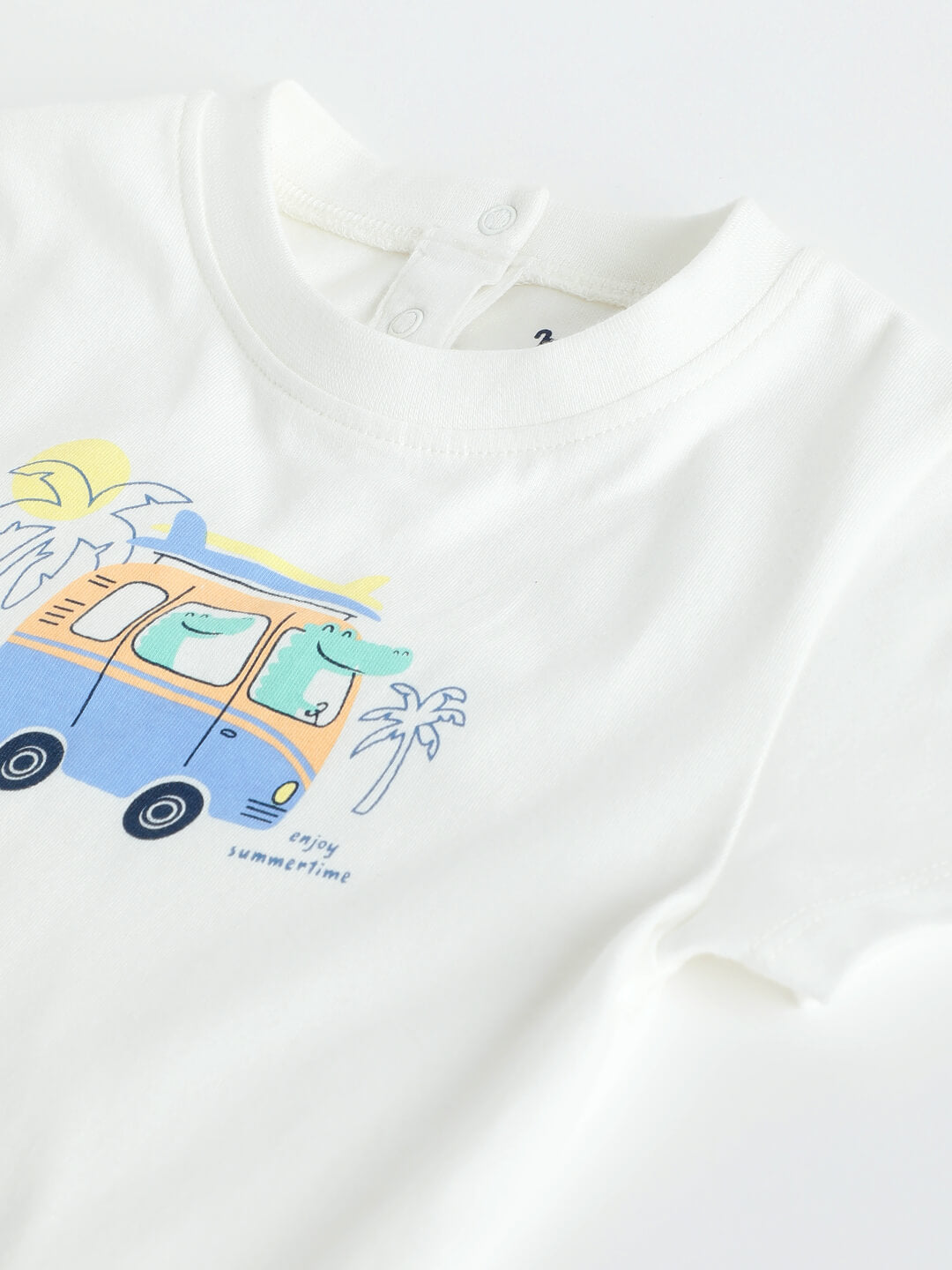 Milou Baby Boys Short Sleeve Van Graphic Print T-Shirt
