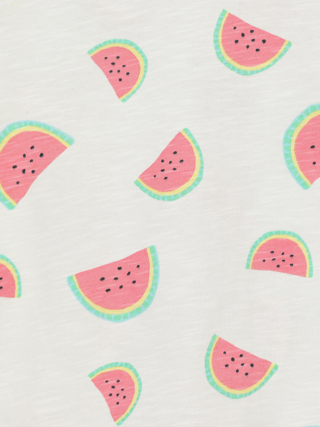 Milou Baby Girl Watermelon All-Over Print Short Sleeve T-Shirt