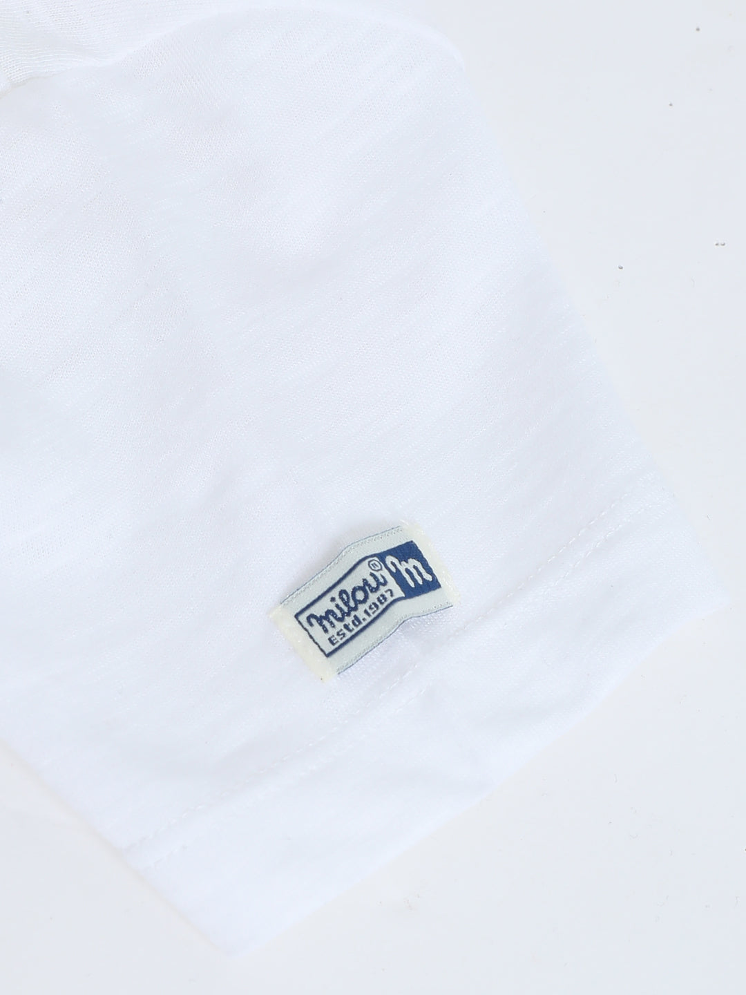 Boys White Cotton T-Shirt | Graphic Tee | Milou Kids