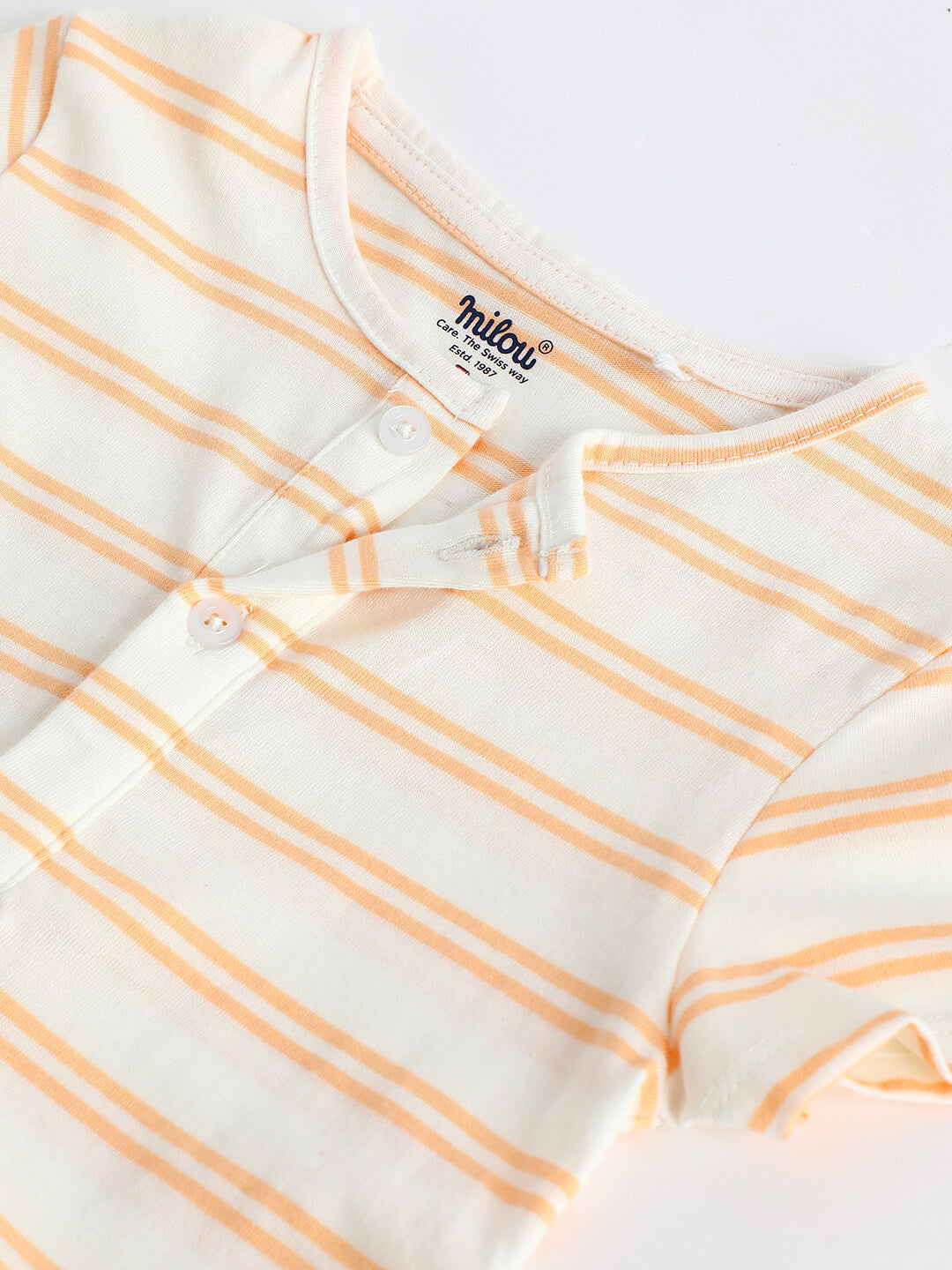 Milou Baby Boys Short Sleeve Striped T-Shirt
