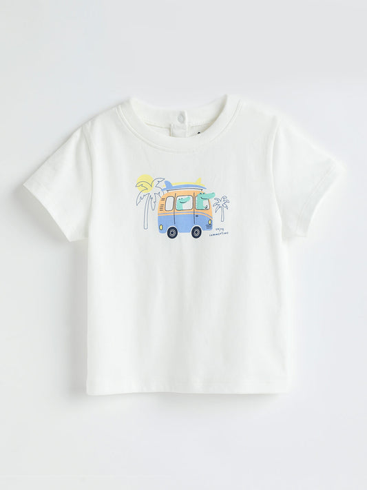 Milou Baby Boys Short Sleeve Van Graphic Print T-Shirt - Milou - Care. The Swiss Way
