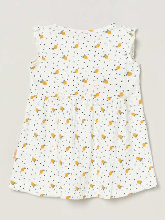 Milou Girls Polka Dot Flutter-Sleeve Dress - Milou - Care. The Swiss Way