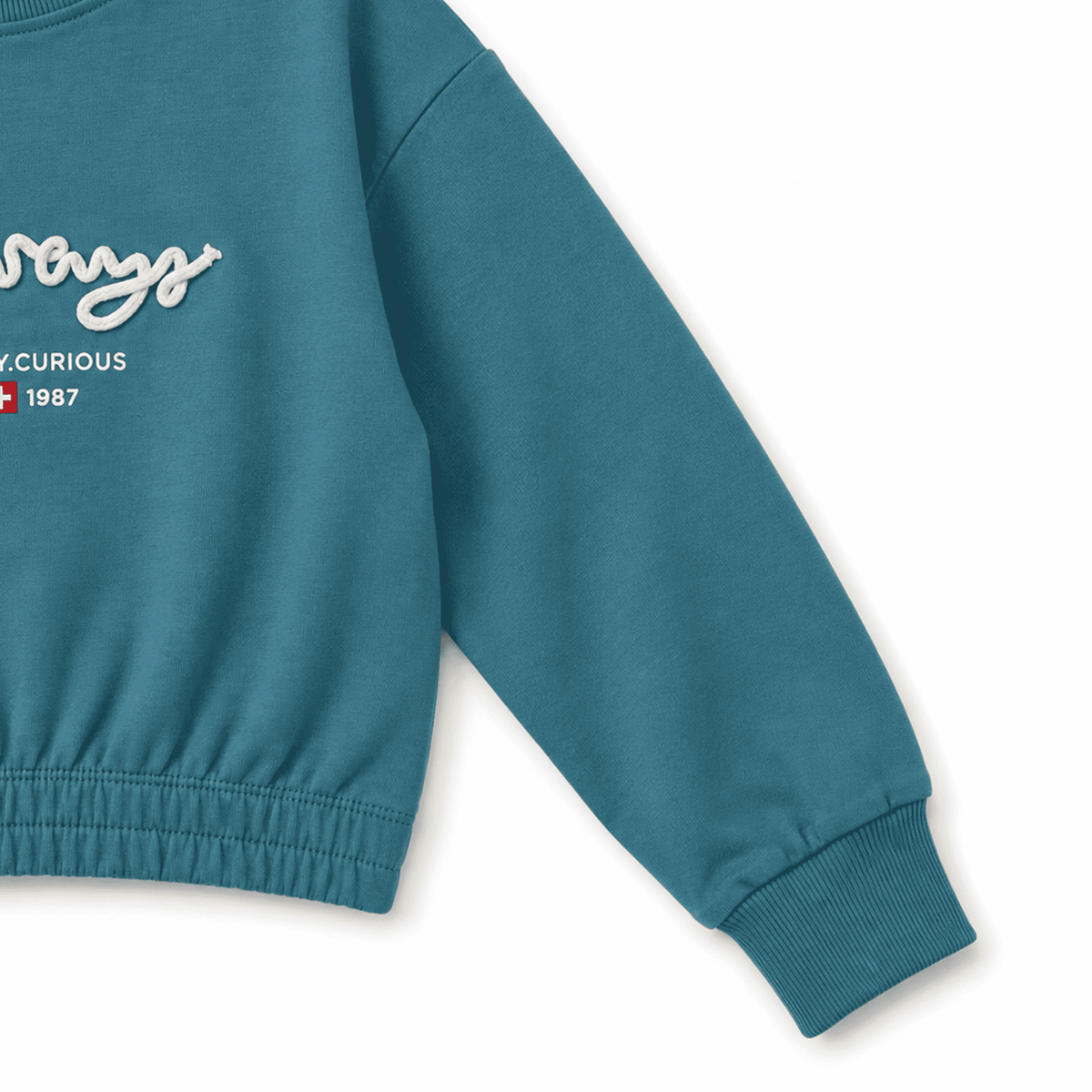 Milou Girls Crop Sweat Shirt