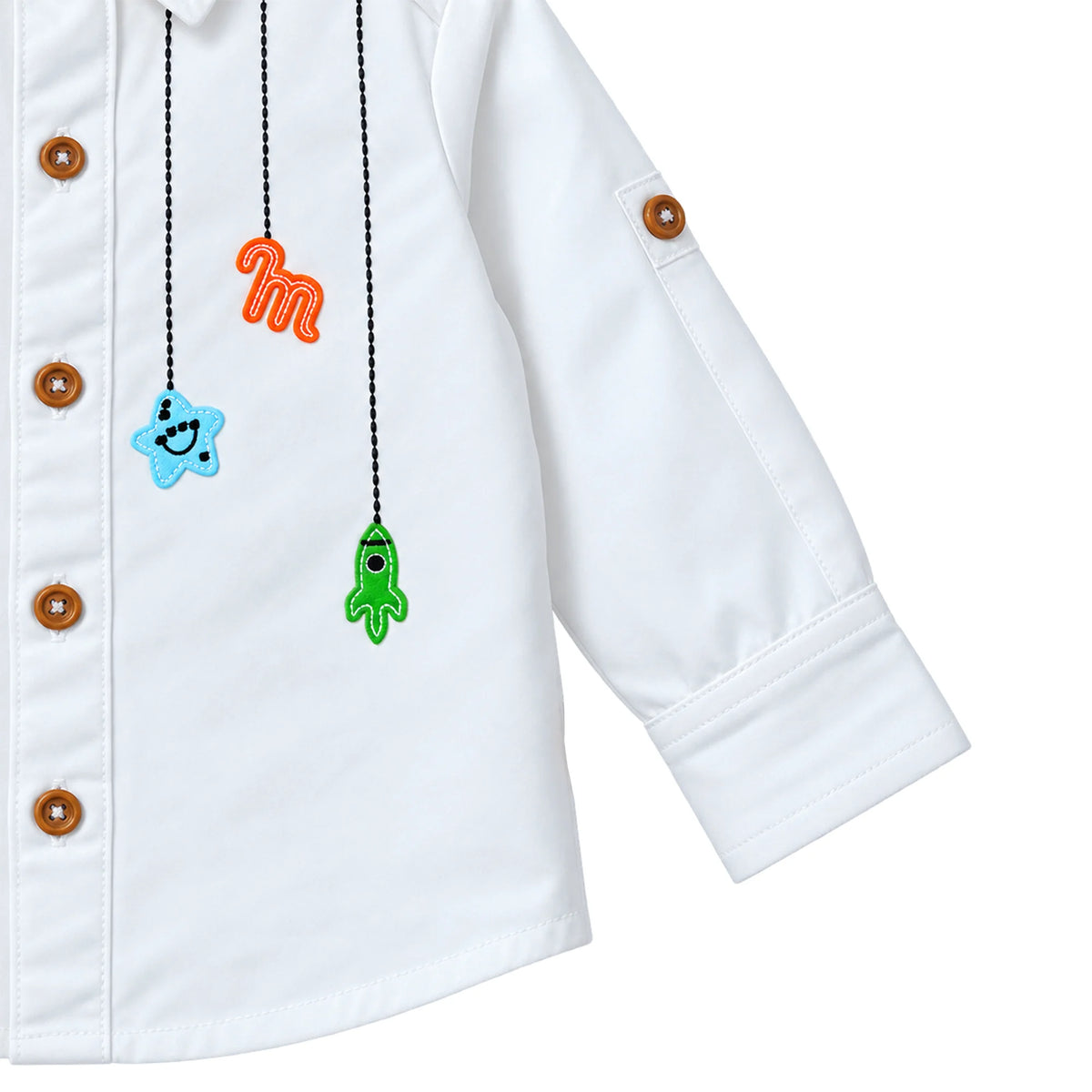 Milou Boys L/S Embroidery Shirt