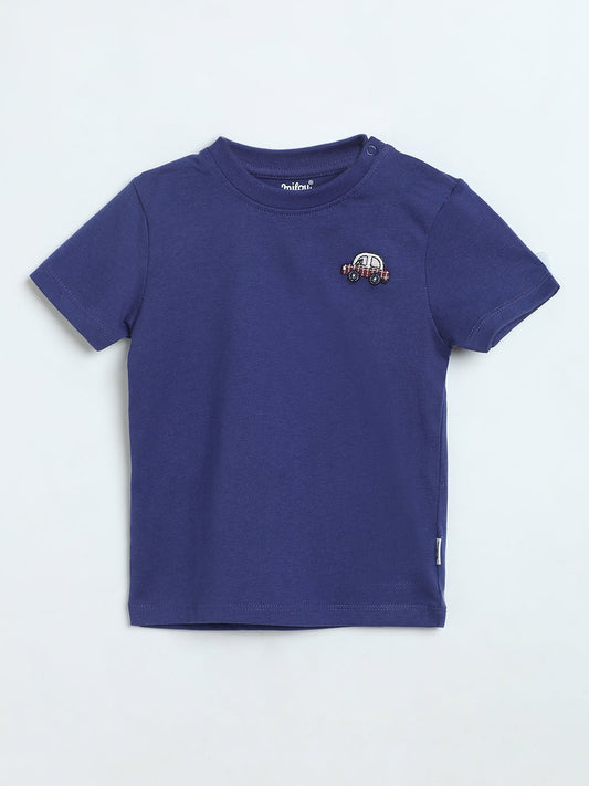 Milou Baby Boys T-Shirt & Shorts Set Blue Striped Set - Milou - Care. The Swiss WaySets & Suits