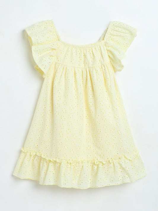 Milou Baby Girls Yellow Hakoba Cotton Dress - Milou - Care. The Swiss WayDress