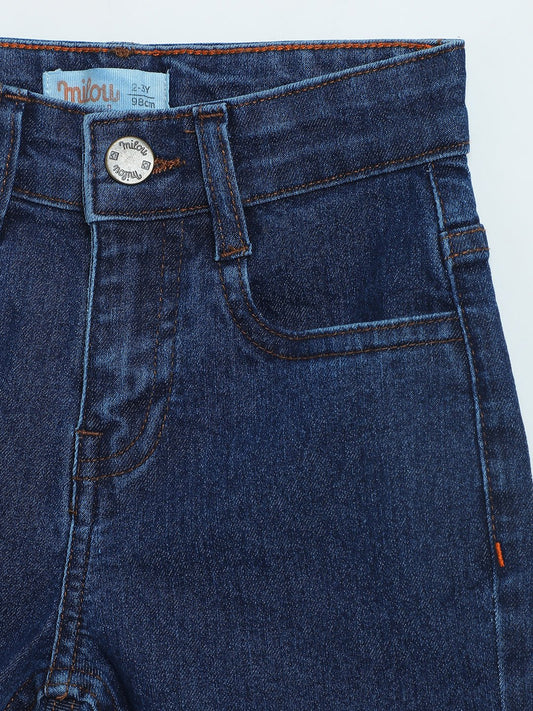 Milou Boys Dark Blue Denim Shorts - Milou - Care. The Swiss WayShorts