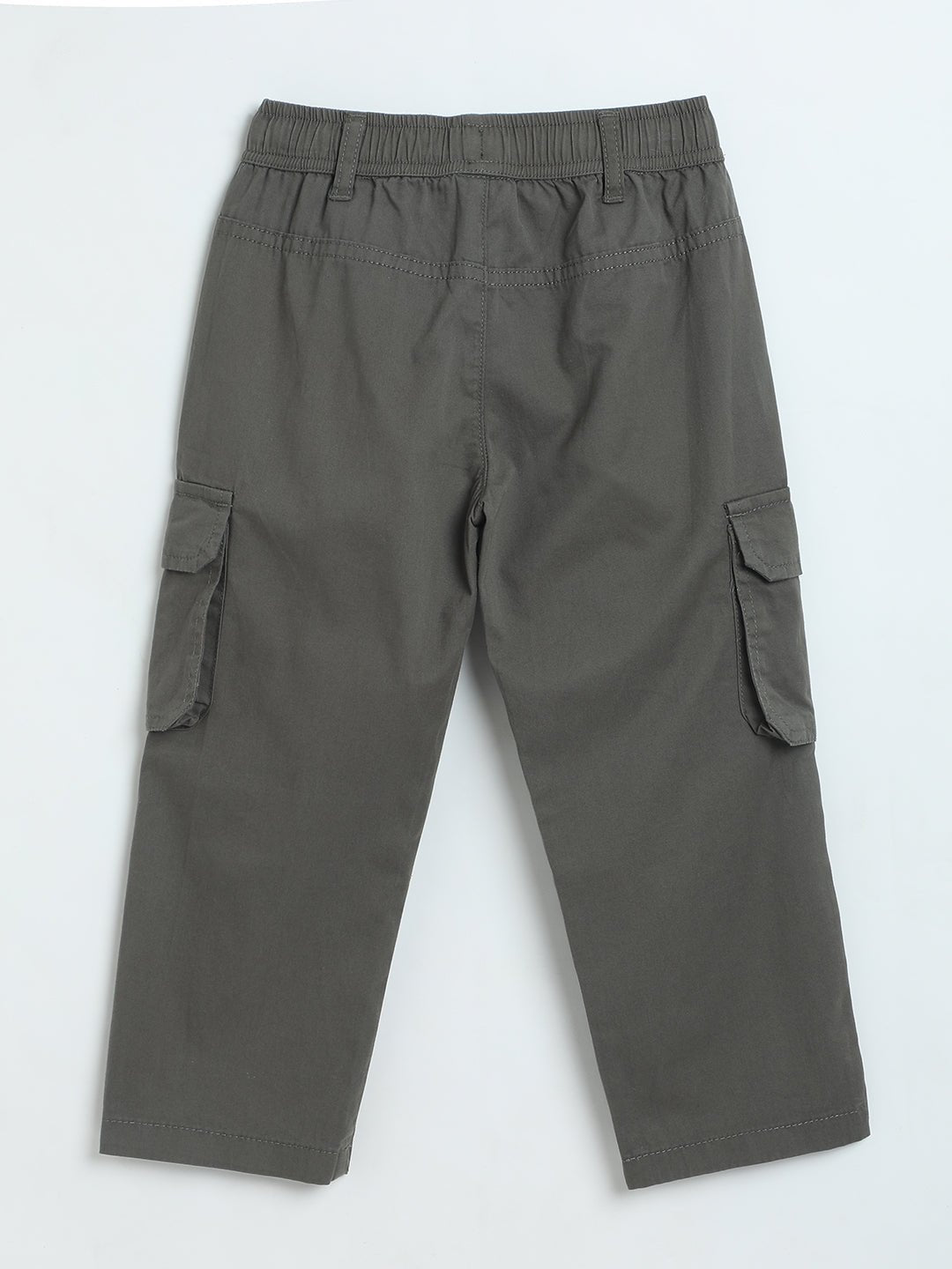 Milou Boys Dark Olive Cotton Twill Cargo Pants - Milou - Care. The Swiss WayJeans & Trousers