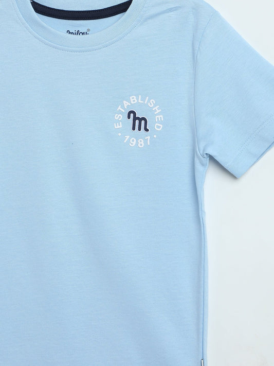 Milou Boys Light Blue Round Neck T-Shirt - Milou - Care. The Swiss WayT-Shirt
