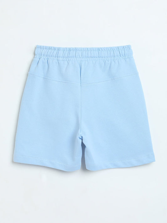 Milou Boys Loopknit Shorts Sky Blue - Milou - Care. The Swiss WayShorts