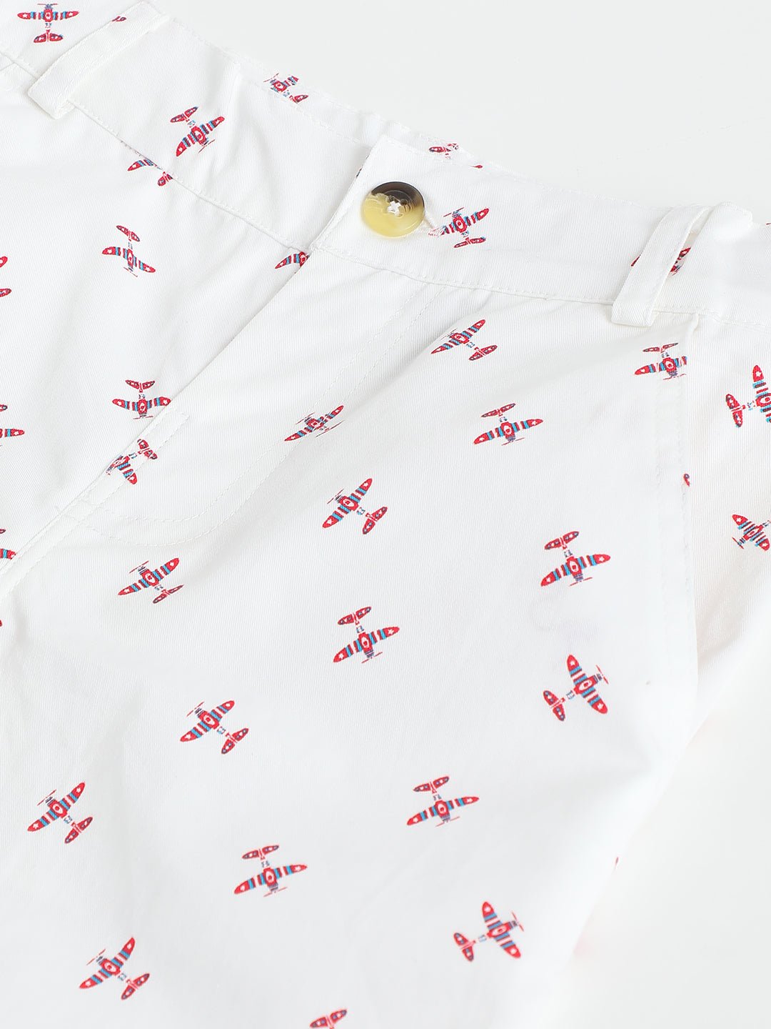 Milou Boys Woven Shorts White Print - Milou - Care. The Swiss WayShorts
