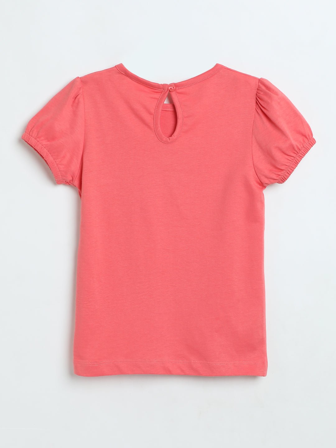 Milou Girls Butterfly Graphic T-Shirt Coral Pink - Milou - Care. The Swiss WayTops & T-shirts