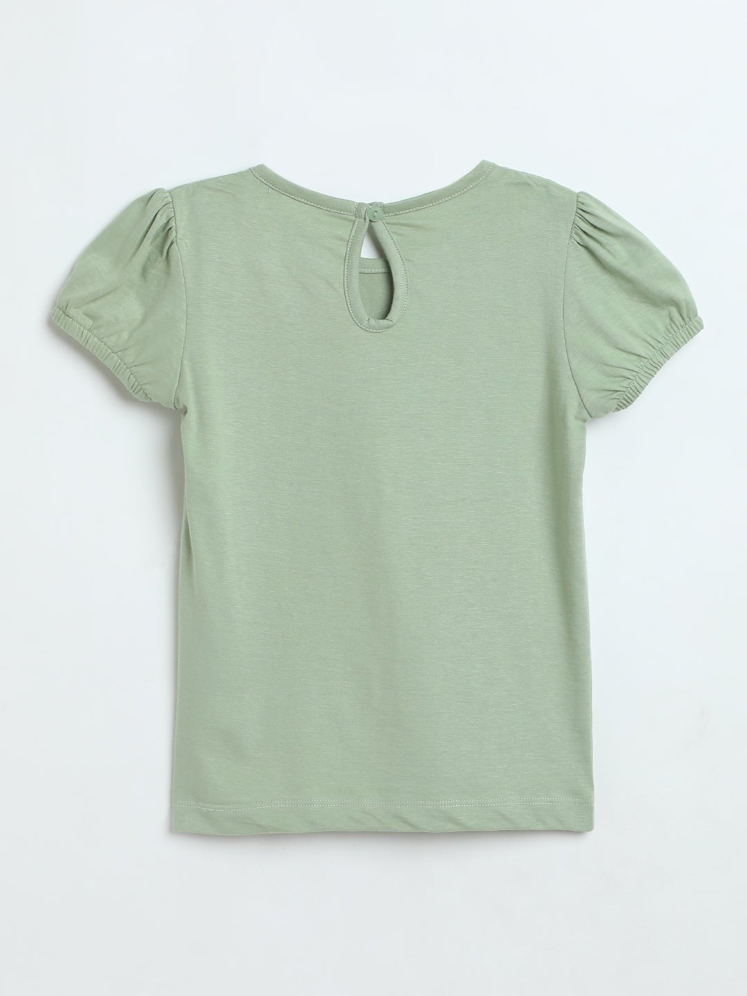 Milou Girls Butterfly Graphic T-Shirt Sage Green - Milou - Care. The Swiss WayTops & T-shirts