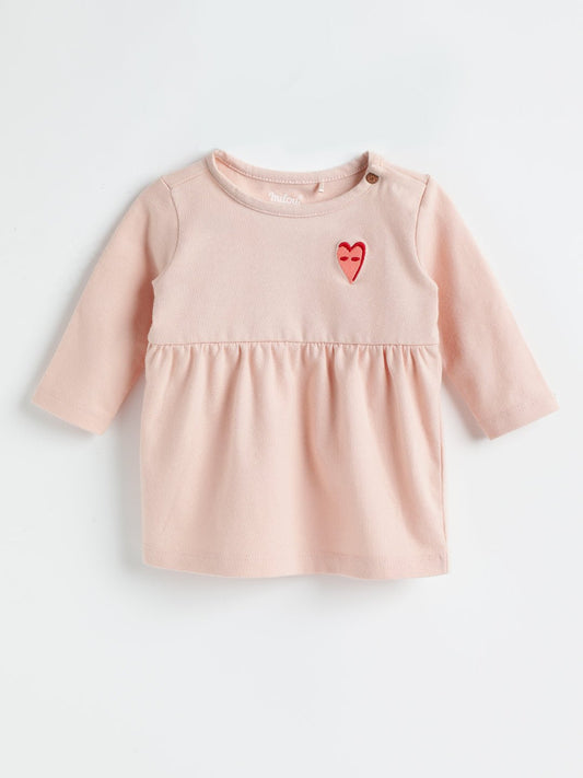 Milou Girls Cotton Printed Dress Blush Pink - Milou - Care. The Swiss WayDress
