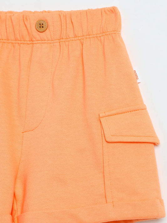 Milou Girls Orange Poplin Shorts - Milou - Care. The Swiss WayShorts
