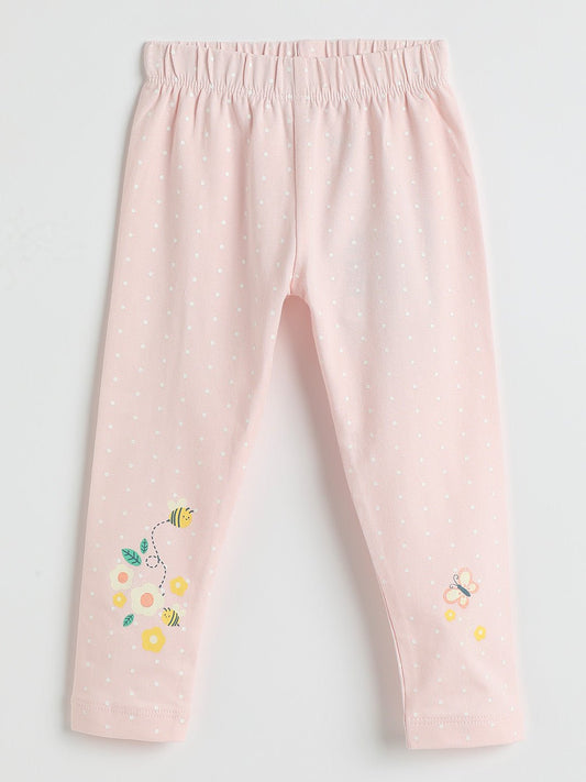 Milou Girls Pink Cotton Leggings - Milou - Care. The Swiss WayLegging