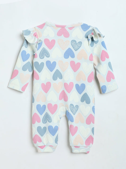 Milou Infant Girls Heart Print Bodysuit White - Milou - Care. The Swiss WayBodysuit