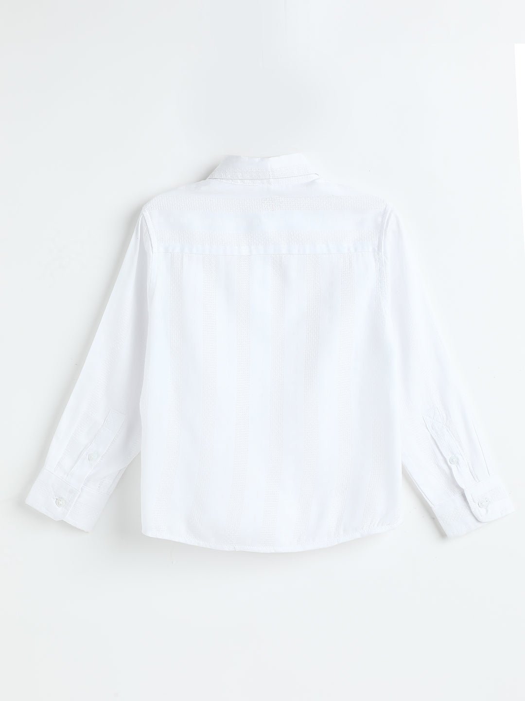 Milou Kids Boys Cotton Full Sleeve Bio-Washed Shirt White - Milou - Care. The Swiss WayShirt
