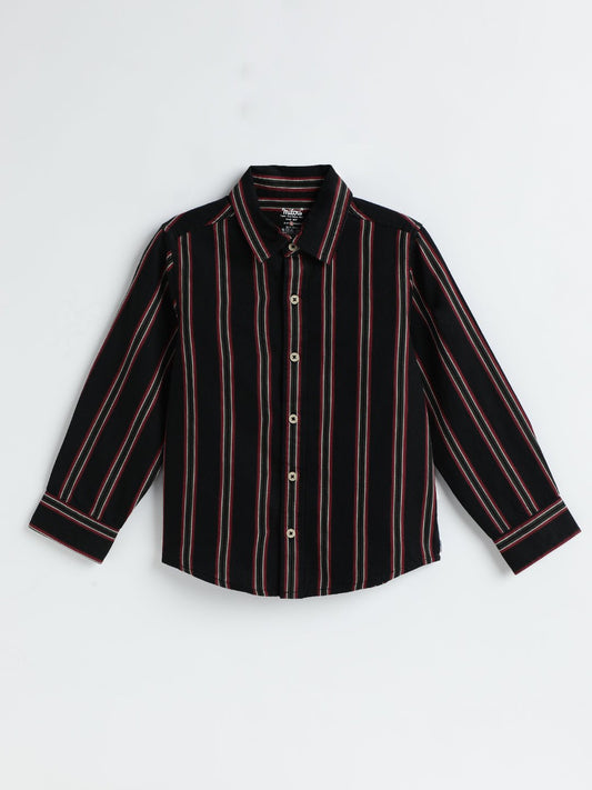 Milou Kids Cotton Full Sleeves Striped Bio-washed Shirt For Boys - Milou - Care. The Swiss WayShirt
