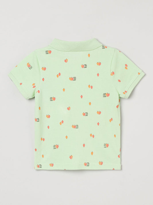 Toddler Polo T-Shirt | Pastel Green Cotton Collared Tee | Milou Kids - Milou - Care. The Swiss WayPolo
