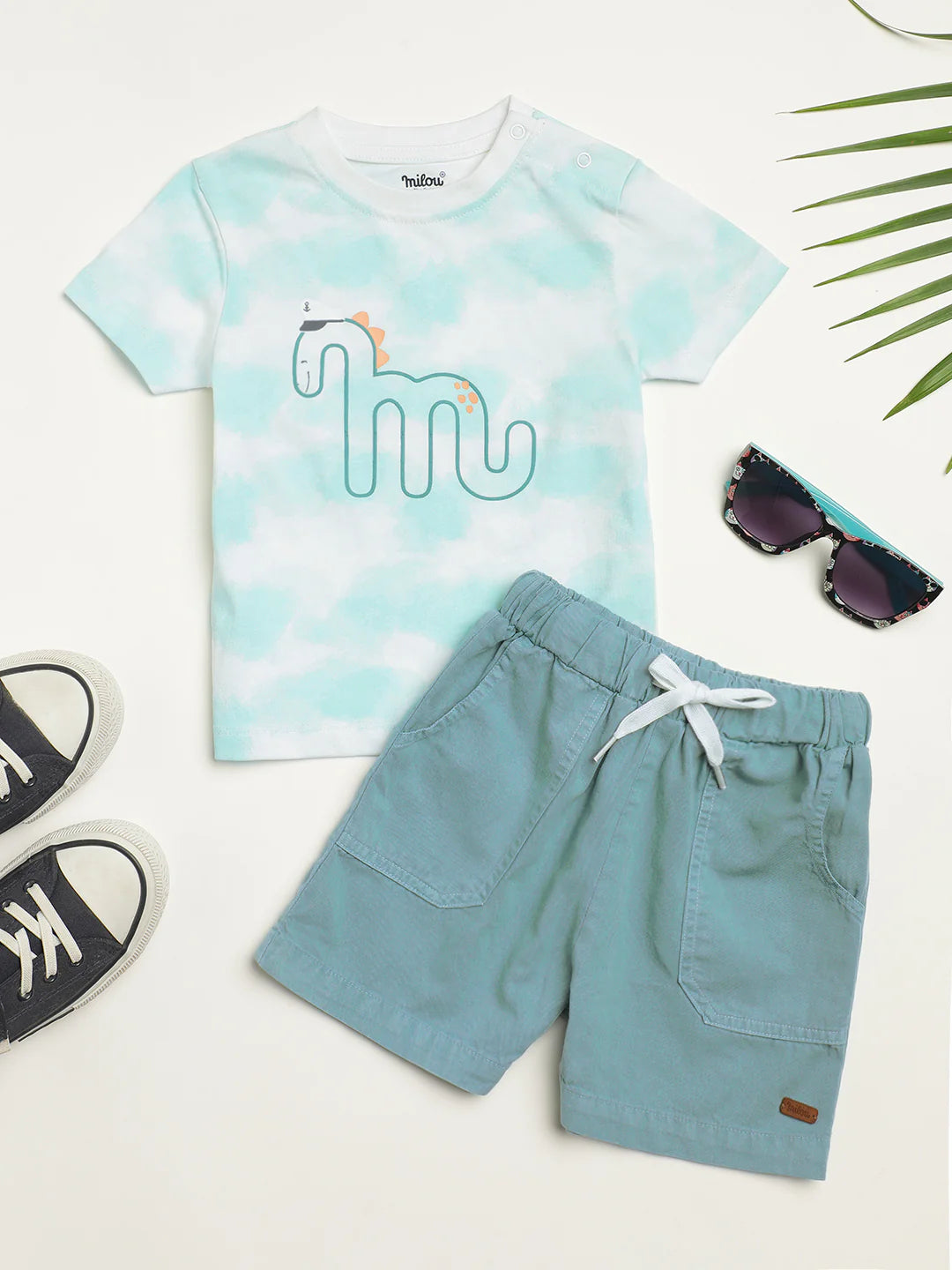 Milou Boys T-Shirt and Shorts Co-Ords Set