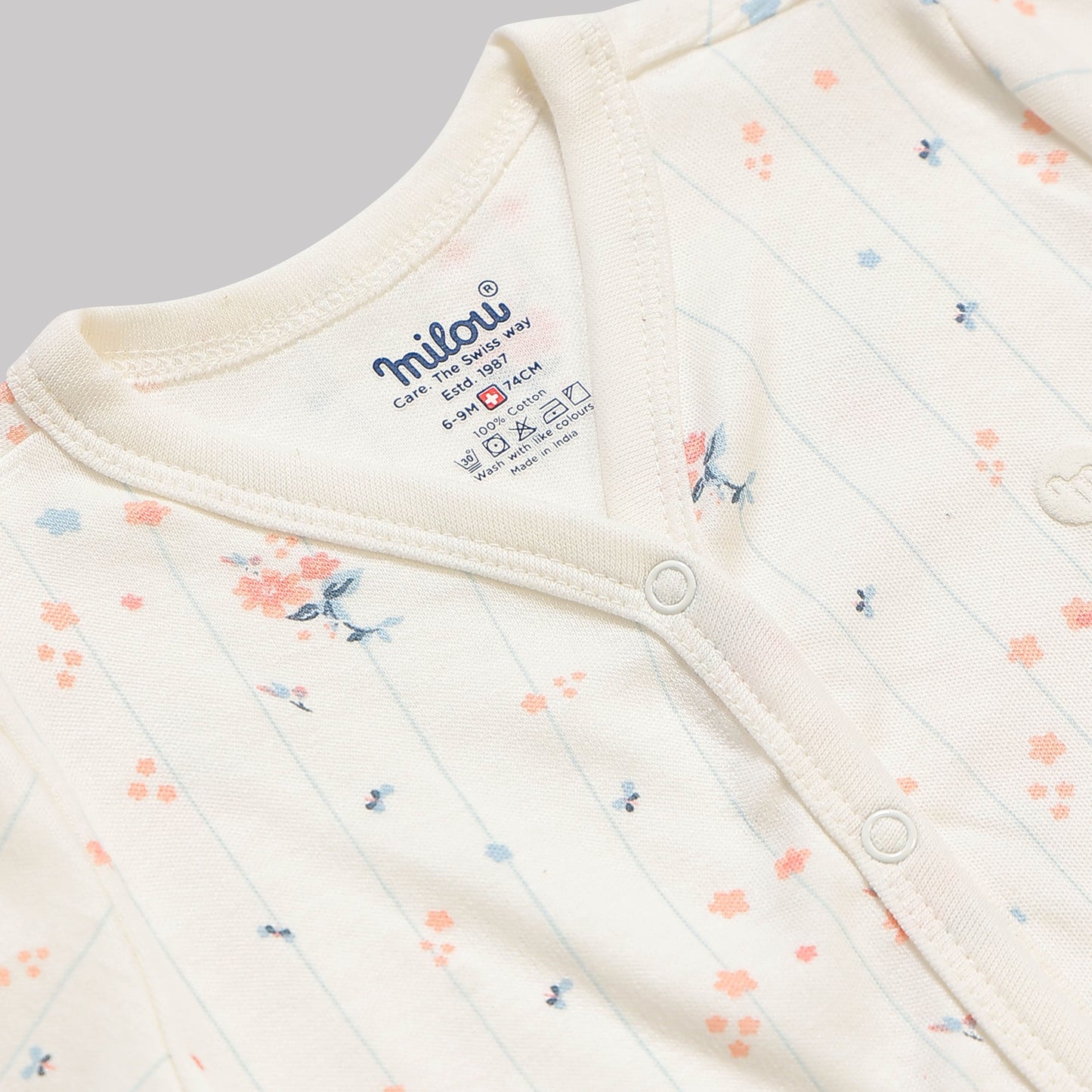 Milou Baby Cotton Short Sleeve Romper Pack of 2