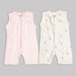 Milou Baby Cotton Sleeveless Romper Pack of 2