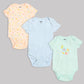 Milou Baby Cotton Short Sleeve Onseie Pack of 3