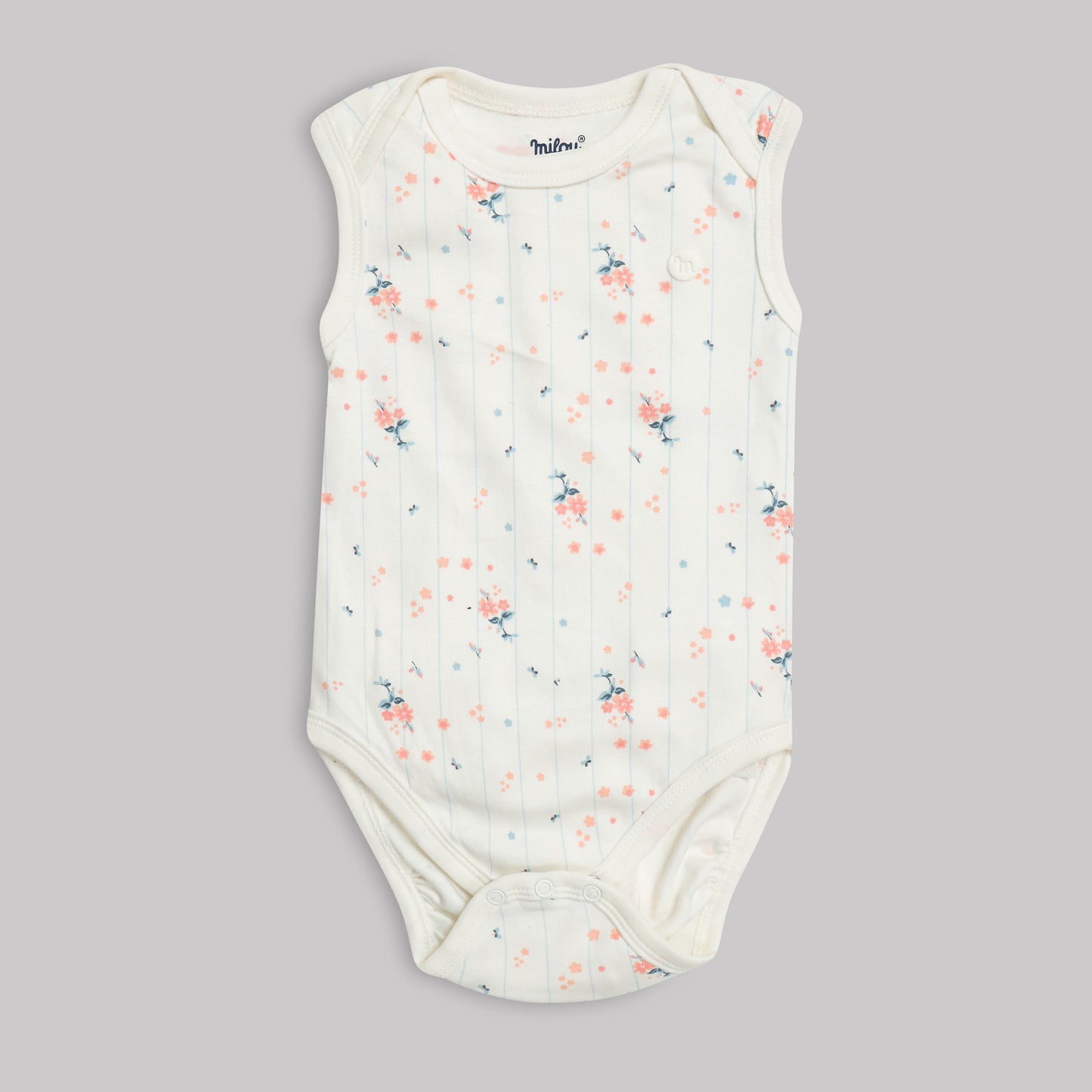 Milou Baby Cotton Sleeveless Onseie Pack of 3