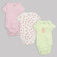 Milou Baby Cotton Short Sleeve Onseie Pack of 3