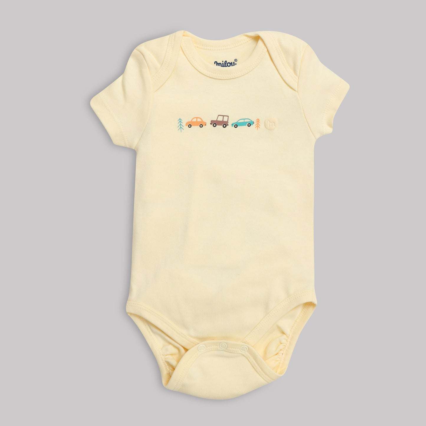 Milou Baby Cotton Short Sleeve Onseie Pack of 3