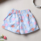 Milou Girls Printed Shorts Blue Floral Print