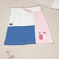 Milou Kids Girls Cotton Bio-Washed Printed Skirt White