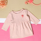 Milou Girls Cotton Printed Dress Blush Pink