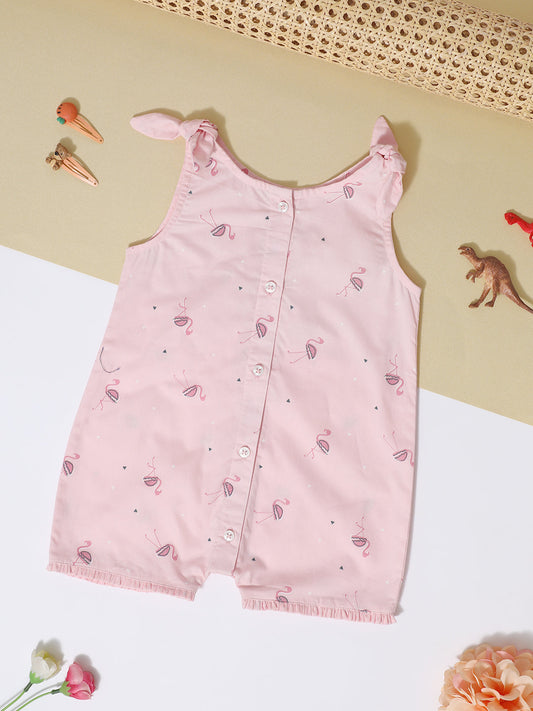 Milou Kids Cotton Bio Washed Printed Romper for Girls - BGRMP041-AOPPK