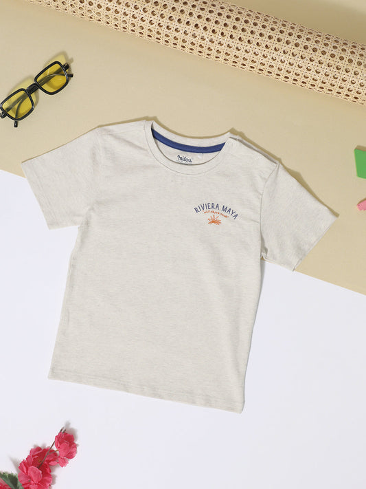 Milou Cotton Half Sleeves Bio Washed Printed T-Shirt -NPSBB001-OTME