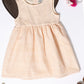 Baby Girls Peach Cotton Dress | Milou Kids