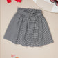 Milou Girls Black & White Cotton Skirt