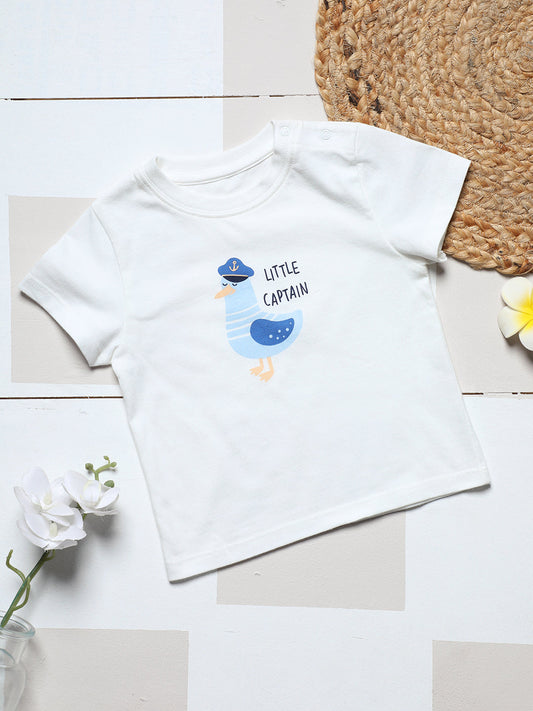 Milou Cotton Half Sleeves Bio Washed Printed T-Shirt -MGBBB003-WA
