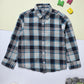Milou Boys Full Sleeve Checked Bio-Washed Shirt Blue Check